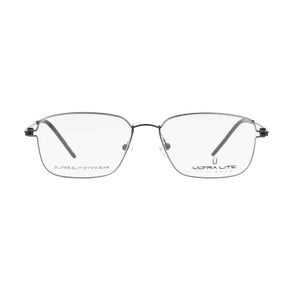 Ultra Lite Black Square Metal Full Rim Eyeglasses UL918 105-Y20