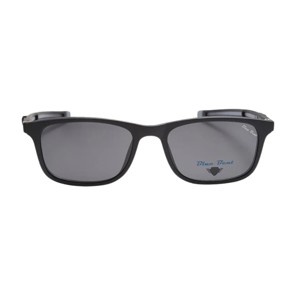 BlueBeat Kids by Barakat Square Black Sunglasses 2-in-1