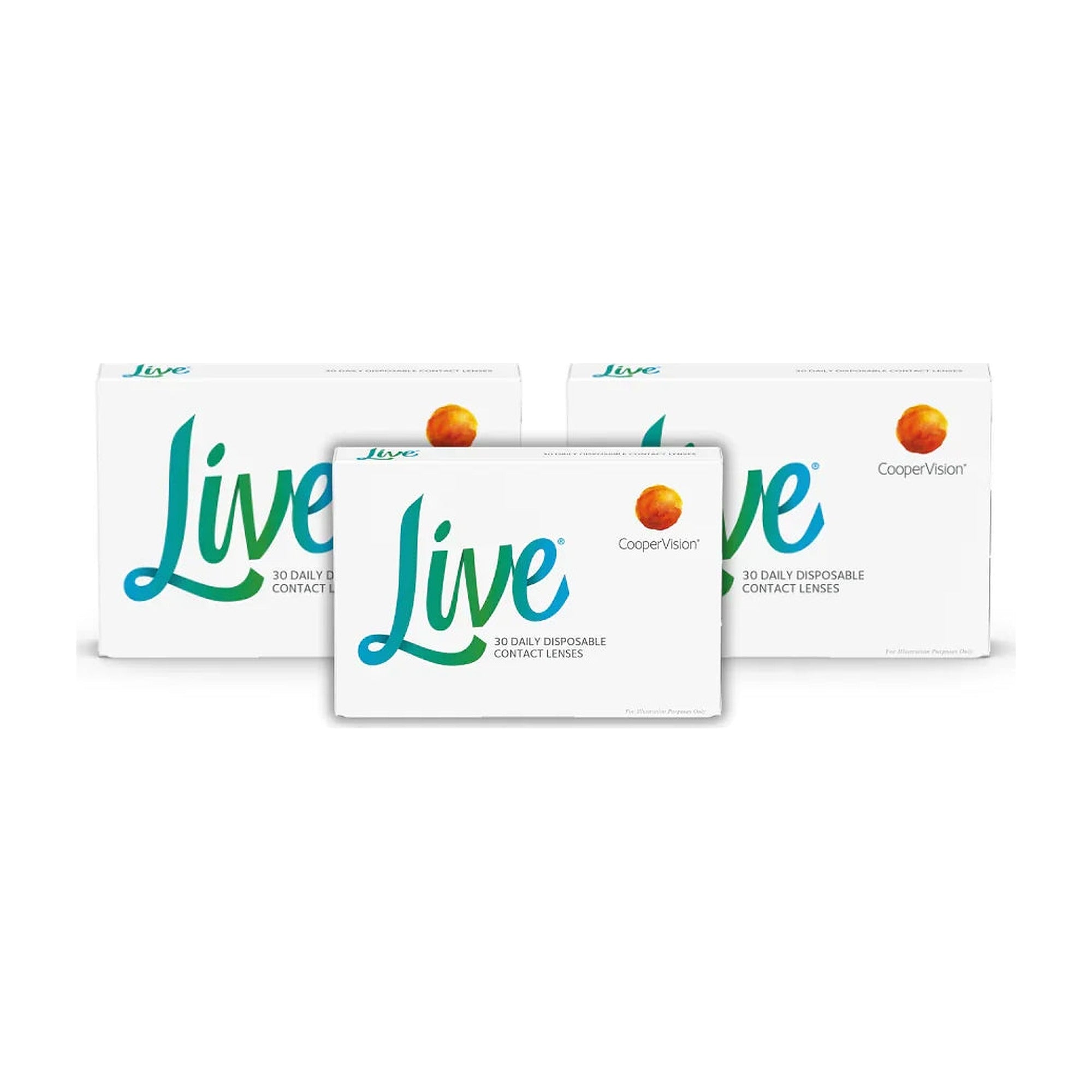 Live - Comfortable daily contact lenses for everyday use three-box off