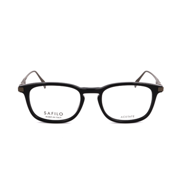 Safilo Calibro Grey Square Acetate Full Rim Eyeglasses - Barakat Optical