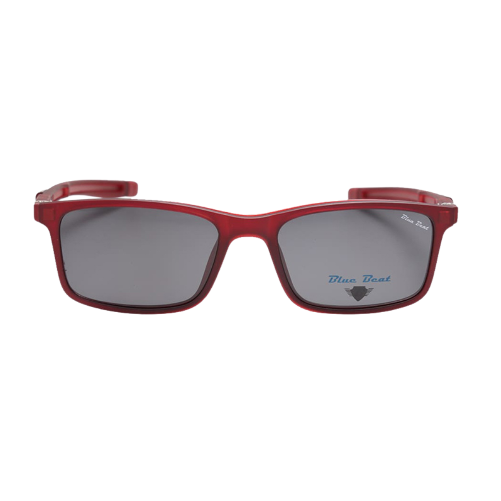 BlueBeat Kids by Barakat Rectangle Red Sunglasses 2-in-1