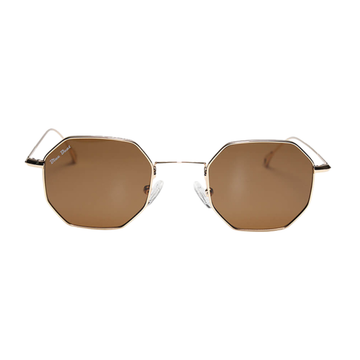 BlueBeat by Barakat Irregular Gold Sunglasses