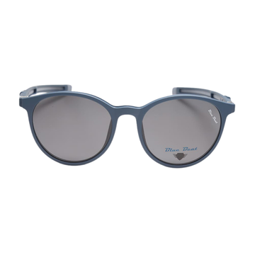 BlueBeat Kids Cat-Eye Blue Clip-On Eyeglasses 2-in-1