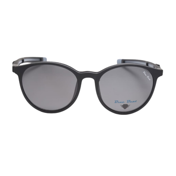 BlueBeat Kids Cat-Eye Black Clip-On Eyeglasses 2-in-1