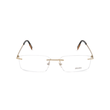 Zegna Rimless Eyeglasses EZ5219 038 Bronze/Havana