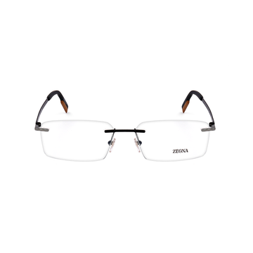 Zegna Rimless Eyeglasses EZ5219 002 Matte Black