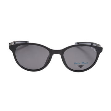 BlueBeat Kids Cat-Eye Black Clip-On Eyeglasses-in-1