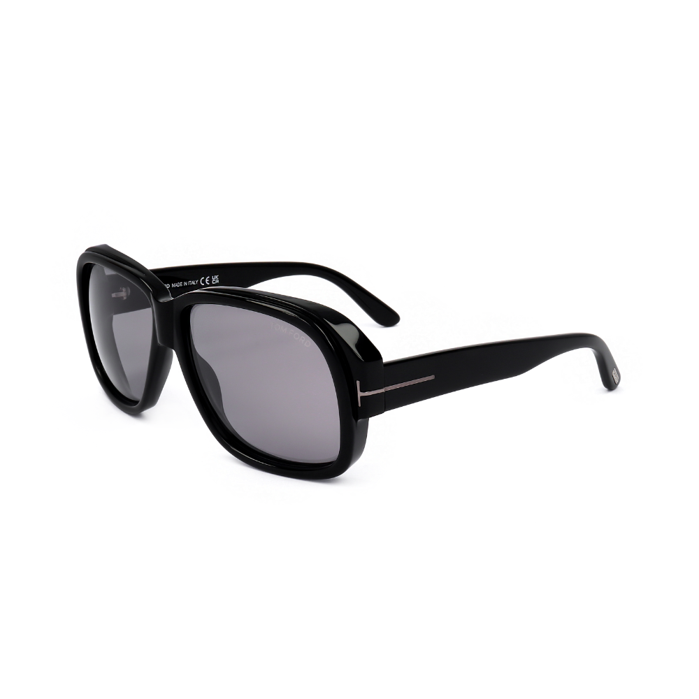 Tom Ford Sunglasses Black Lyle Grey Square Large