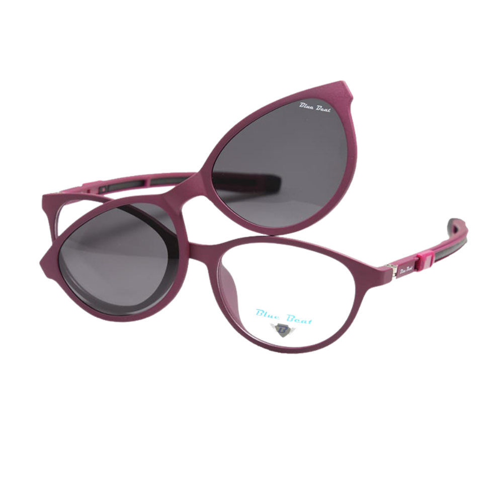 BlueBeat Kids by Barakat Cat-Eye Violet Sunglasses 2-in-1