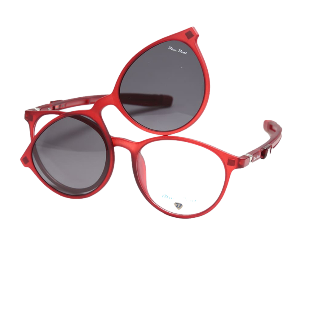 BlueBeat Kids by Barakat Cat-Eye Red Sunglasses 2-in-1