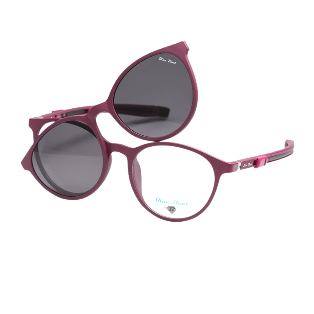 BlueBeat Kids by Barakat Cat-Eye Violet Sunglasses 2-in-1