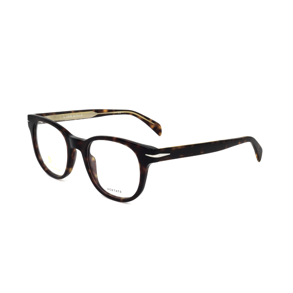 David Beckham DB 7088 men Havana Geometric Eyeglasses
