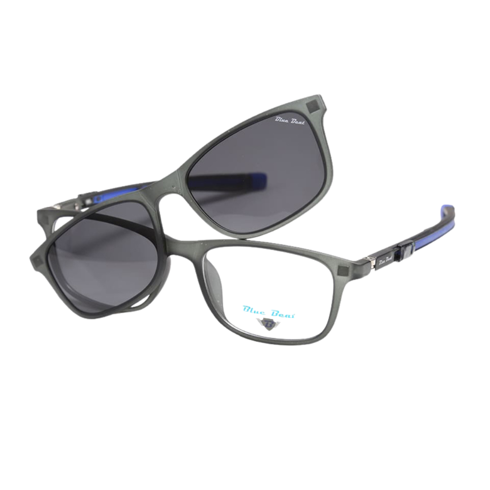 BlueBeat Kids by Barakat Rectangle Green Sunglasses 2-in-1