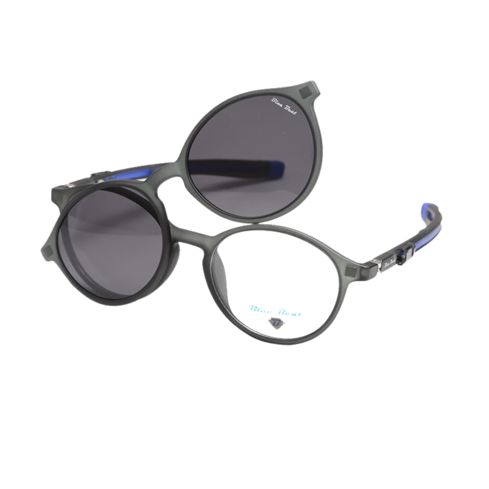 BlueBeat Kids by Barakat Round Green Sunglasses 2-in-1