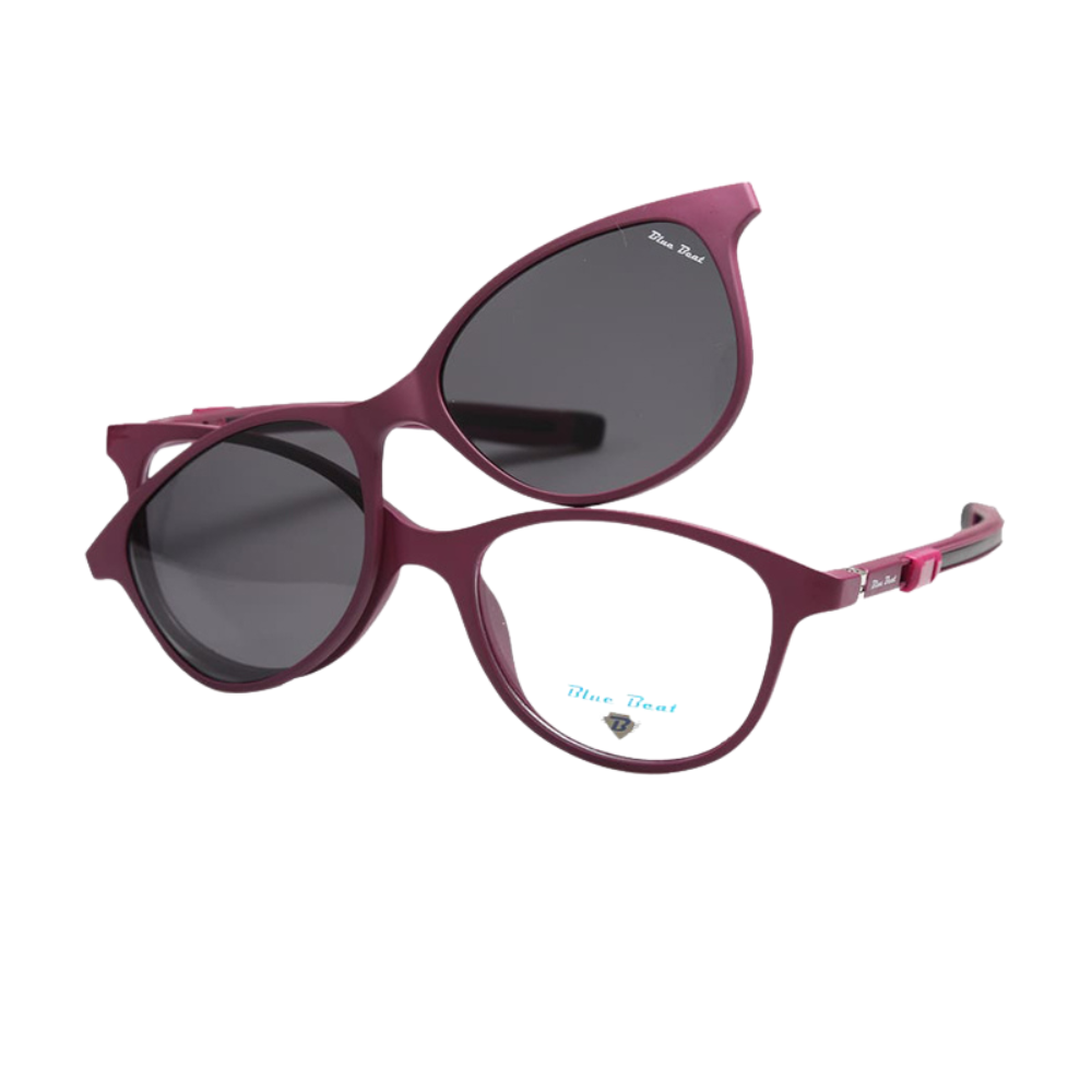 BlueBeat Kids by Barakat Cat-Eye Violet Sunglasses 2-in-1
