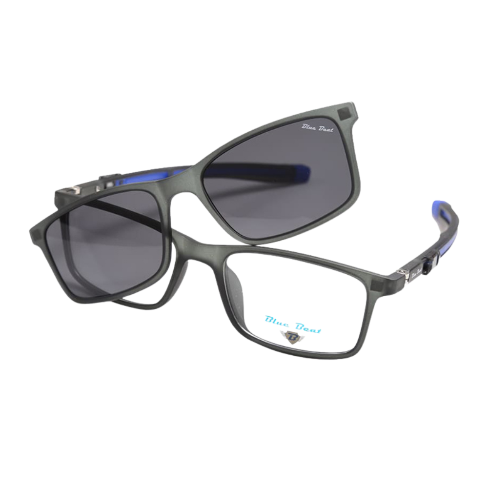 BlueBeat Kids by Barakat Rectangle Green Sunglasses 2-in-1