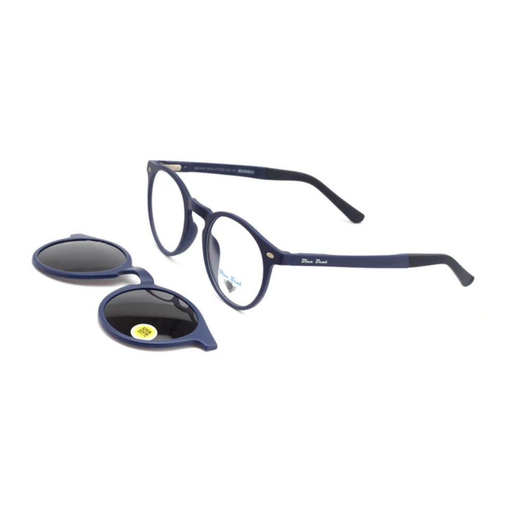 BlueBeat by Barakat Round Blue Sunglasses 2-in-1