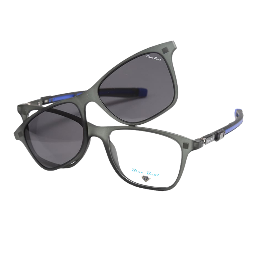 BlueBeat by Barakat Square Green Sunglasses 2-in-1