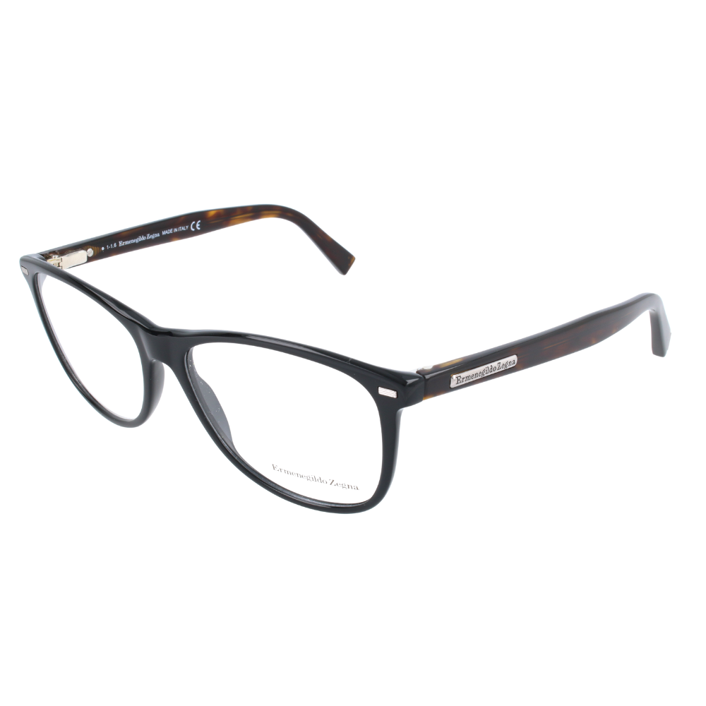 Zegna EZ5055 005 Shiny Black Havana Eyeglasses