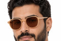 BLUE BEAT BB2027-42 Brown BR-C4 worn by a man