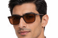 BLUE BEAT BB2027-43 Brown BR-C4 worn by a man