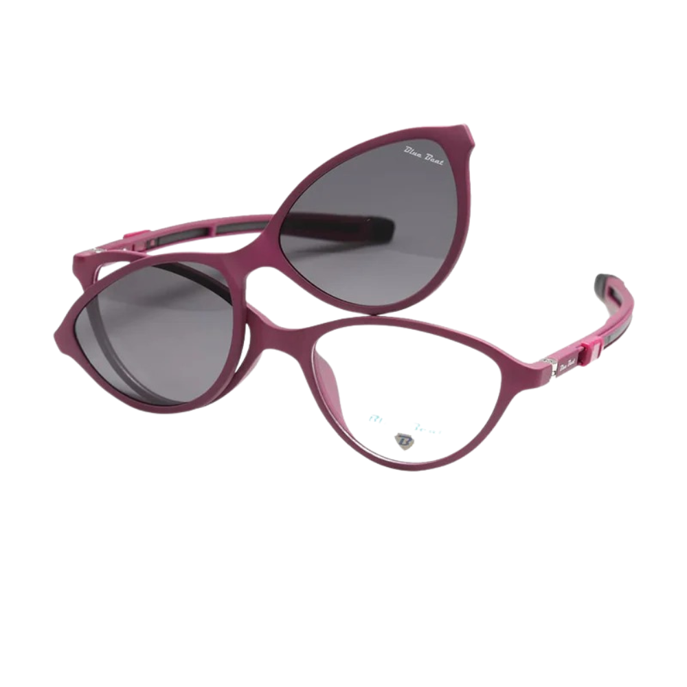 BlueBeat Kids by Barakat Cat-Eye Violet Sunglasses 2-in-1