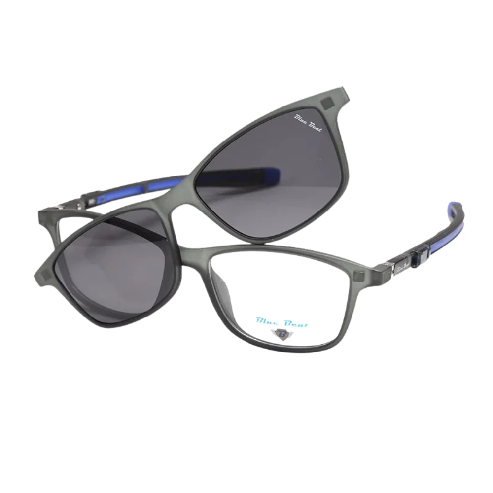 BlueBeat Kids by Barakat Rectangle Green Sunglasses 2-in-1