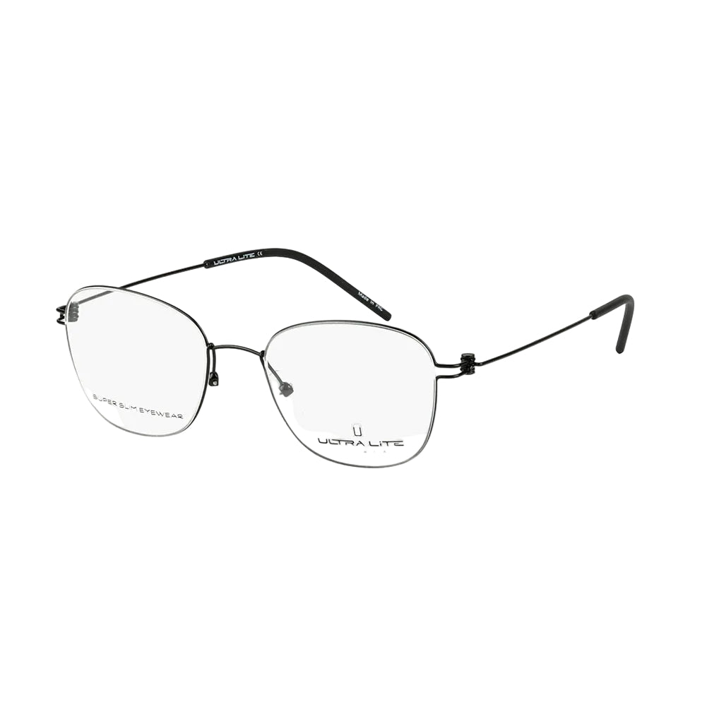 Ultra Lite Black Square Metal Full Rim Eyeglasses UL918 102-Y20