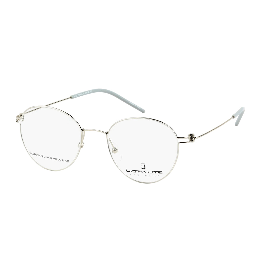 Ultra Lite Silver Round Metal Full Rim Eyeglasses UL918 103-Y20