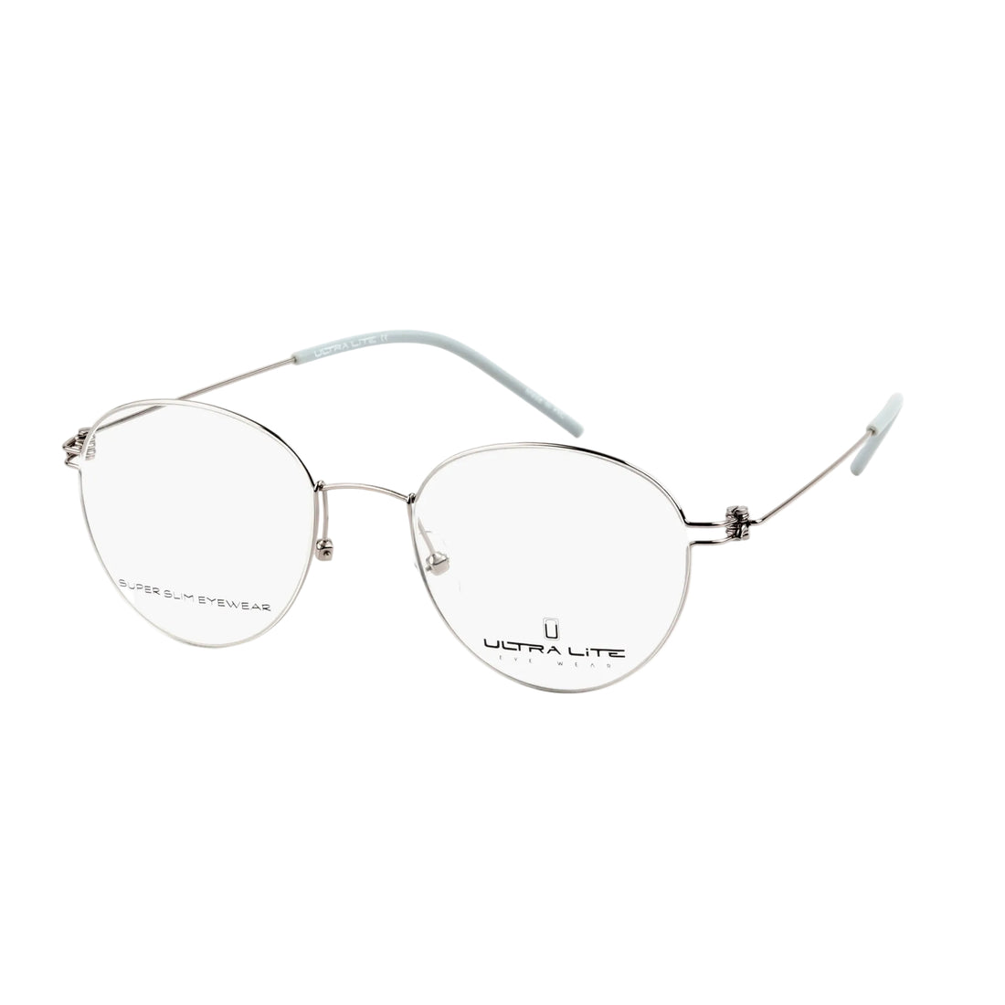 Ultra Lite Gray Round Metal Full Rim Eyeglasses UL918 103-Y20