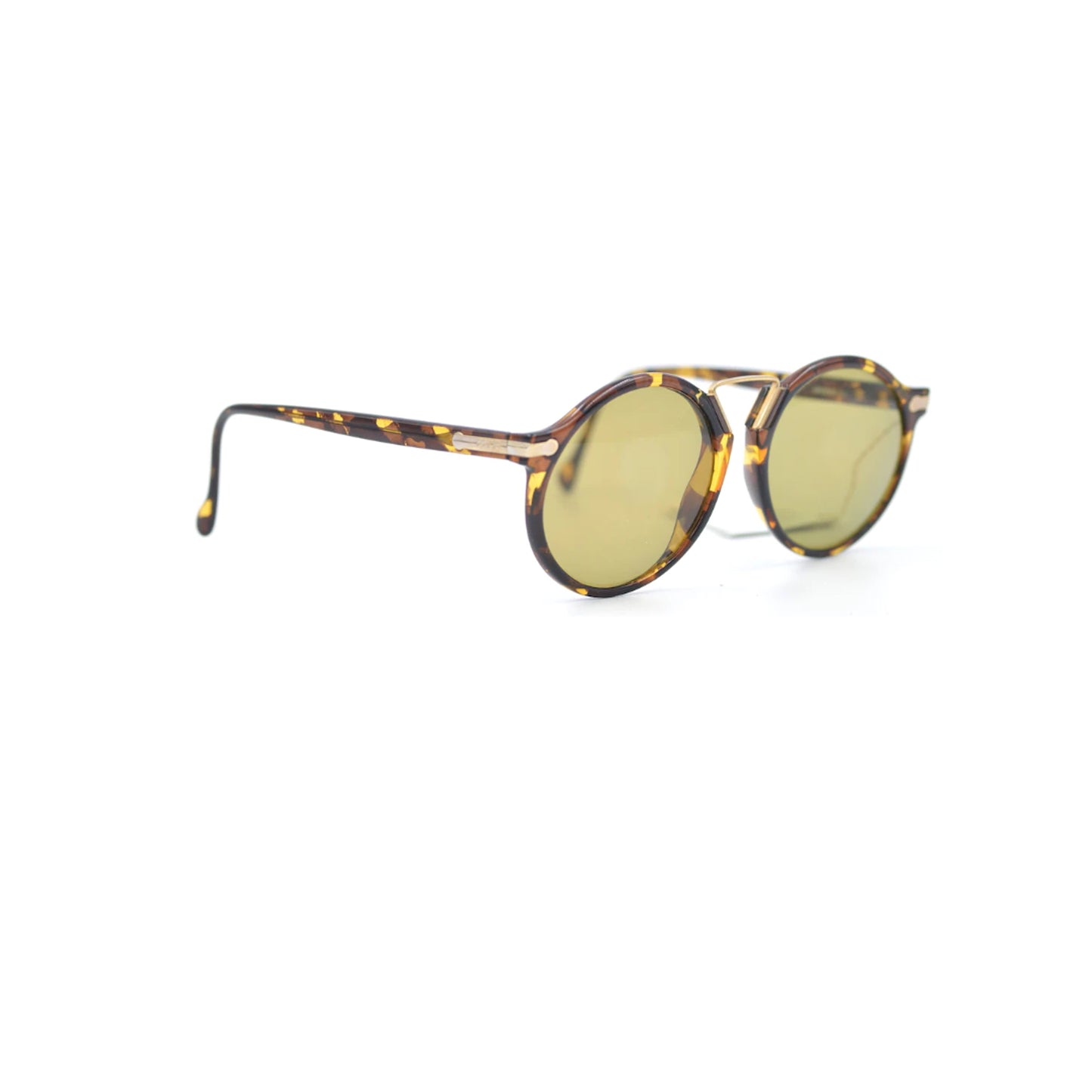 Hugo Boss by Carrera Gold Round Acetate Full Rim Sunglasses 5151