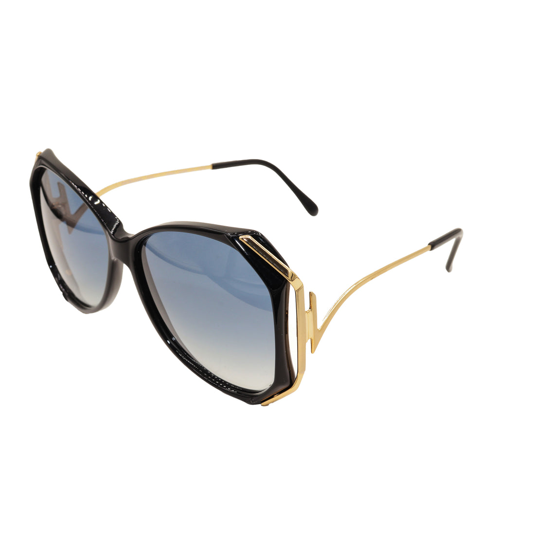 LUXOTTICA Gold/Black Sunglasses