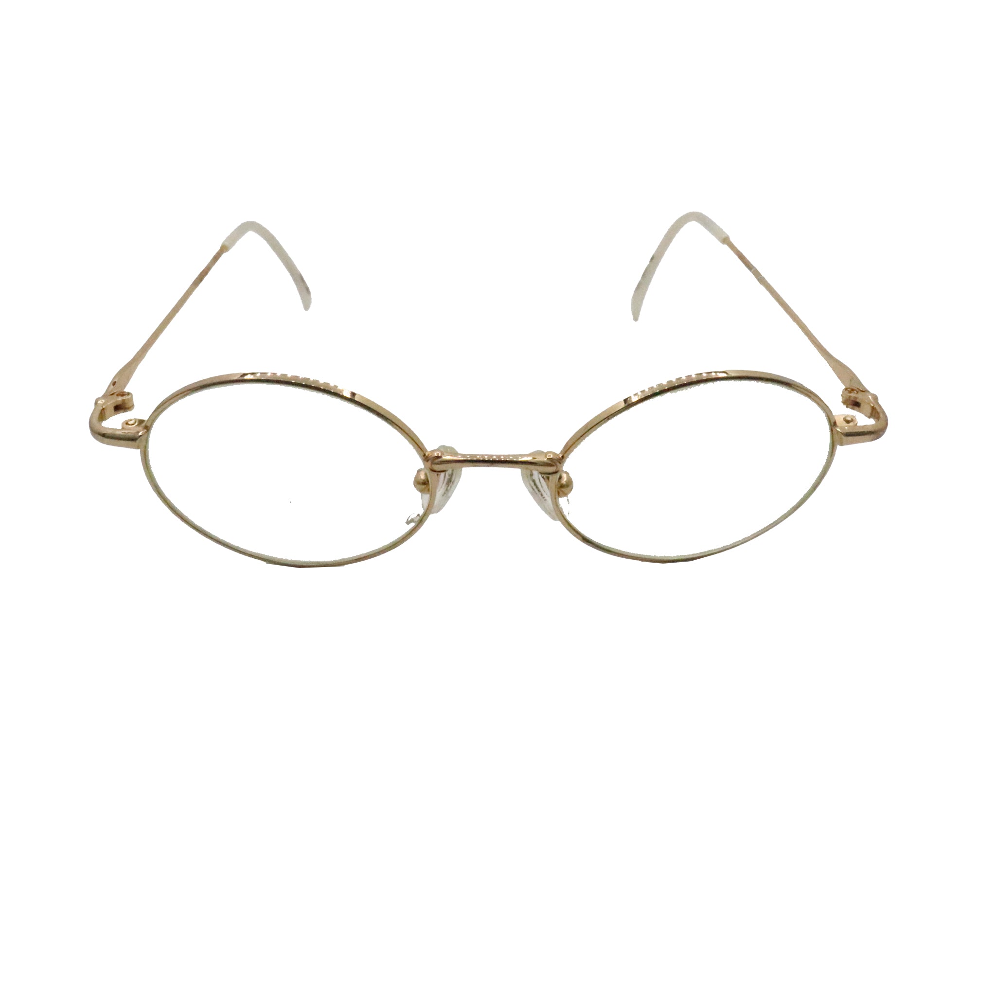 Major Optic Gold Round Metal Full Rim Eyeglasses for Kids