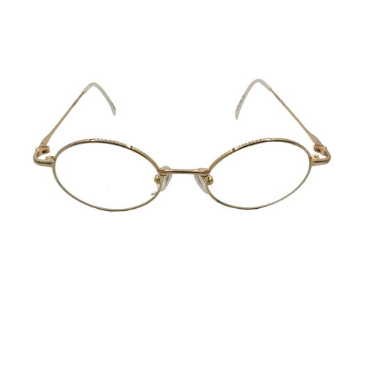Combo 199 - Major Optic Gold Round Metal Full Rim Eyeglasses for Kids