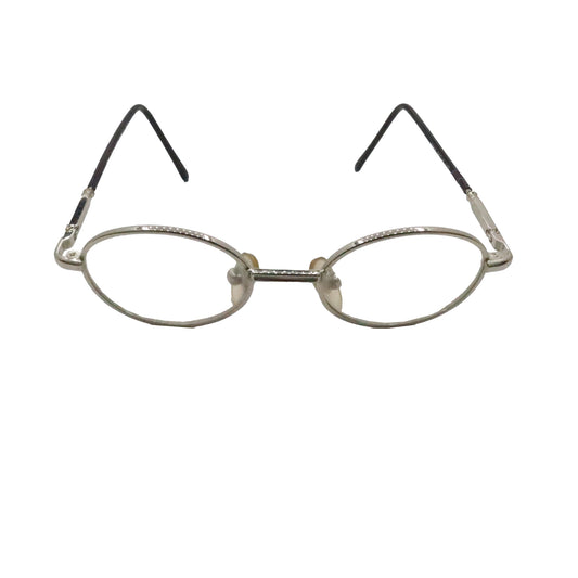 Combo 199 - Major Optic Silver Round Metal Full Rim Eyeglasses for Kids