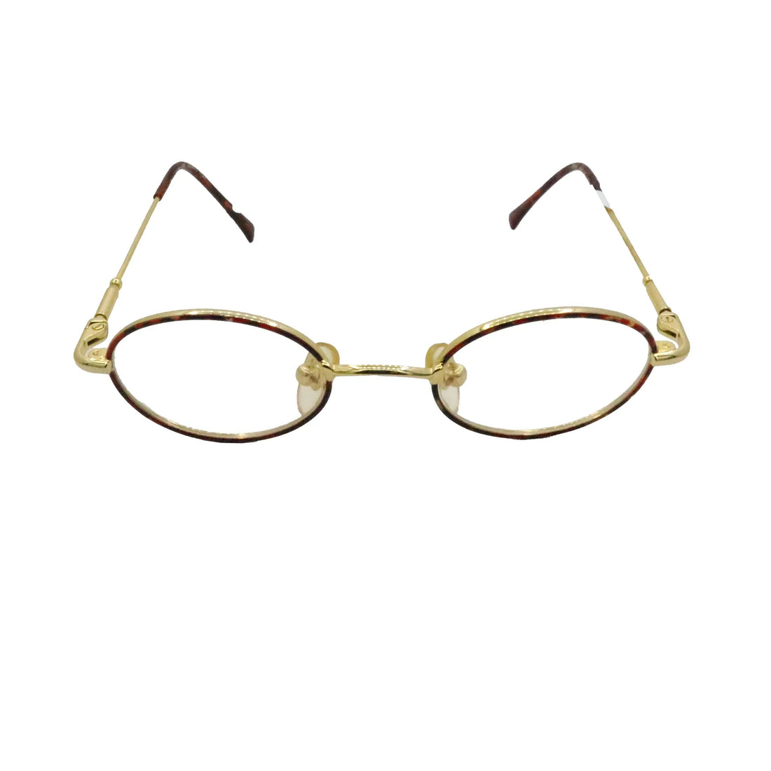 Major Optic Gold Round Metal Full Rim Eyeglasses for Kids