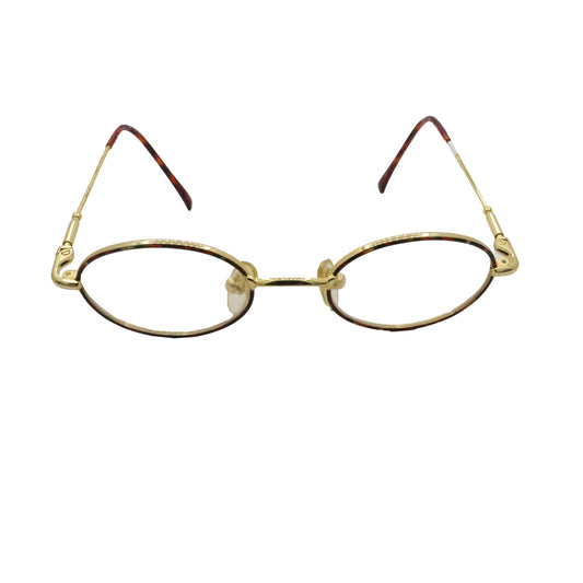 Combo 199 - Major Optic Gold Round Metal Full Rim Eyeglasses for Kids