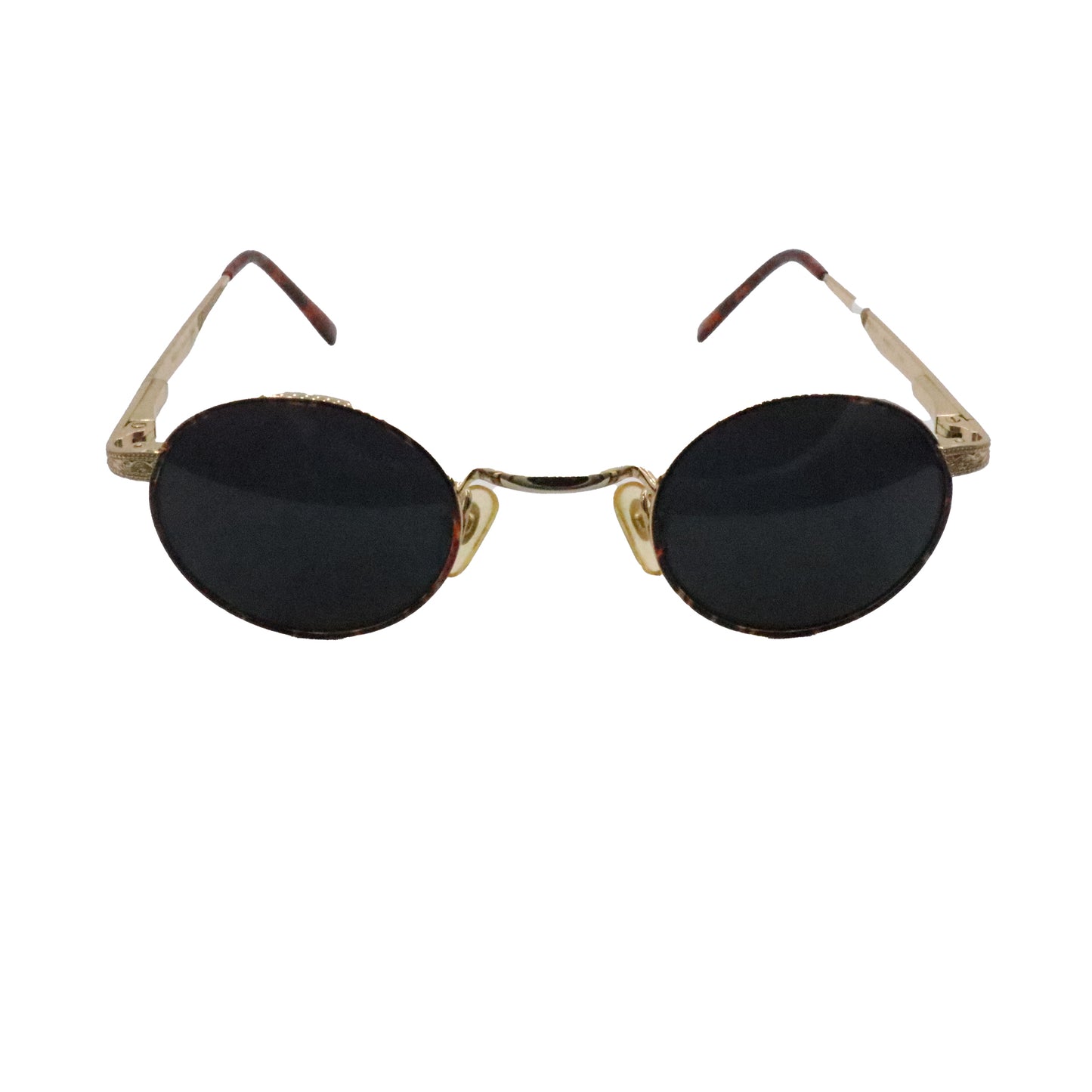 Combo 199 - Major Optic Gold Round Metal Full Rim Sunglasses
