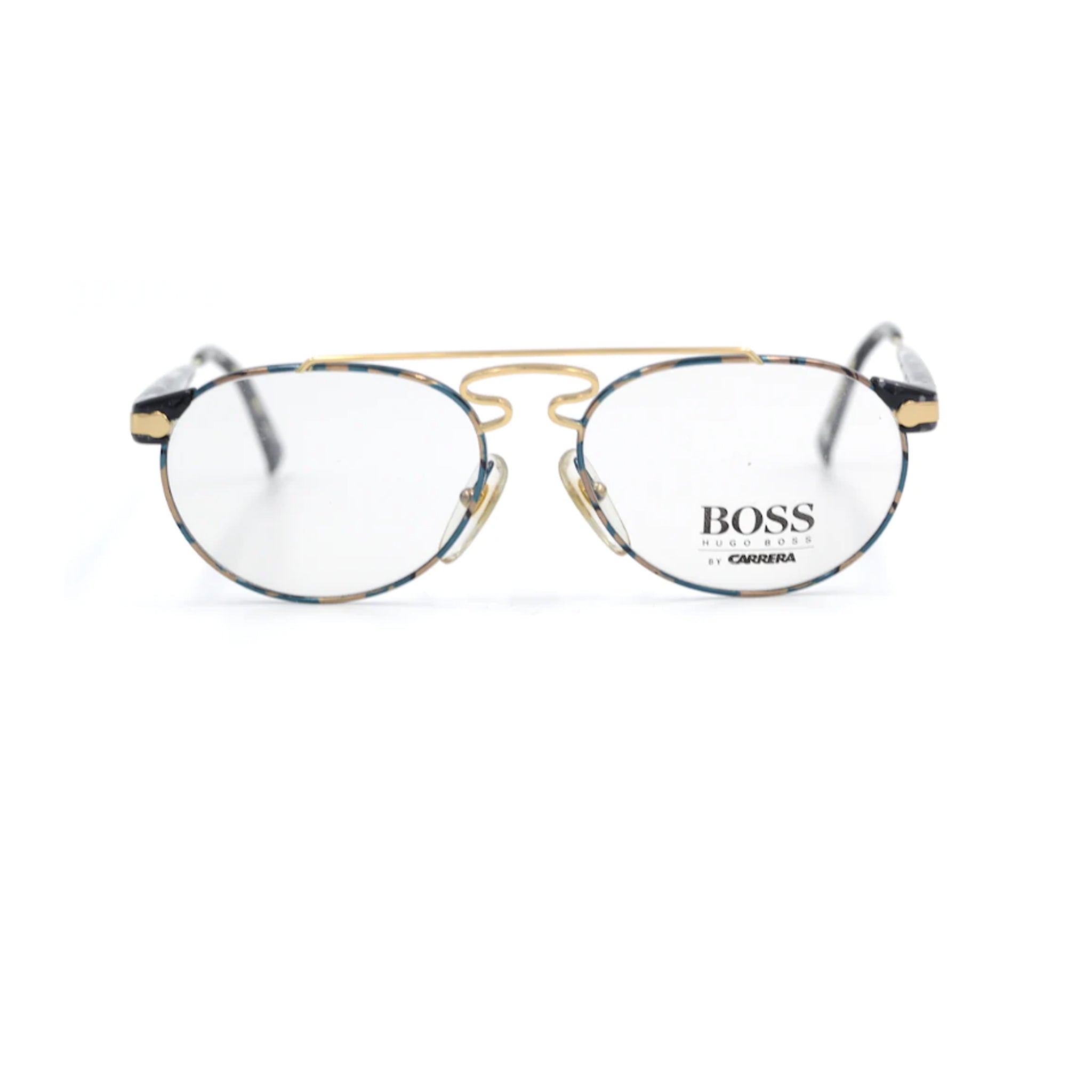 Hugo Boss by Carrera Gold Aviator Metal Full Rim Eyeglasses 5116
