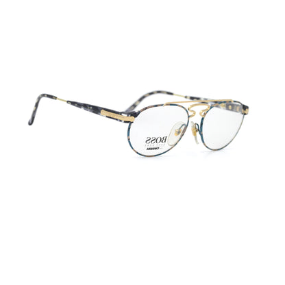Hugo Boss by Carrera Gold Aviator Metal Full Rim Eyeglasses 5116