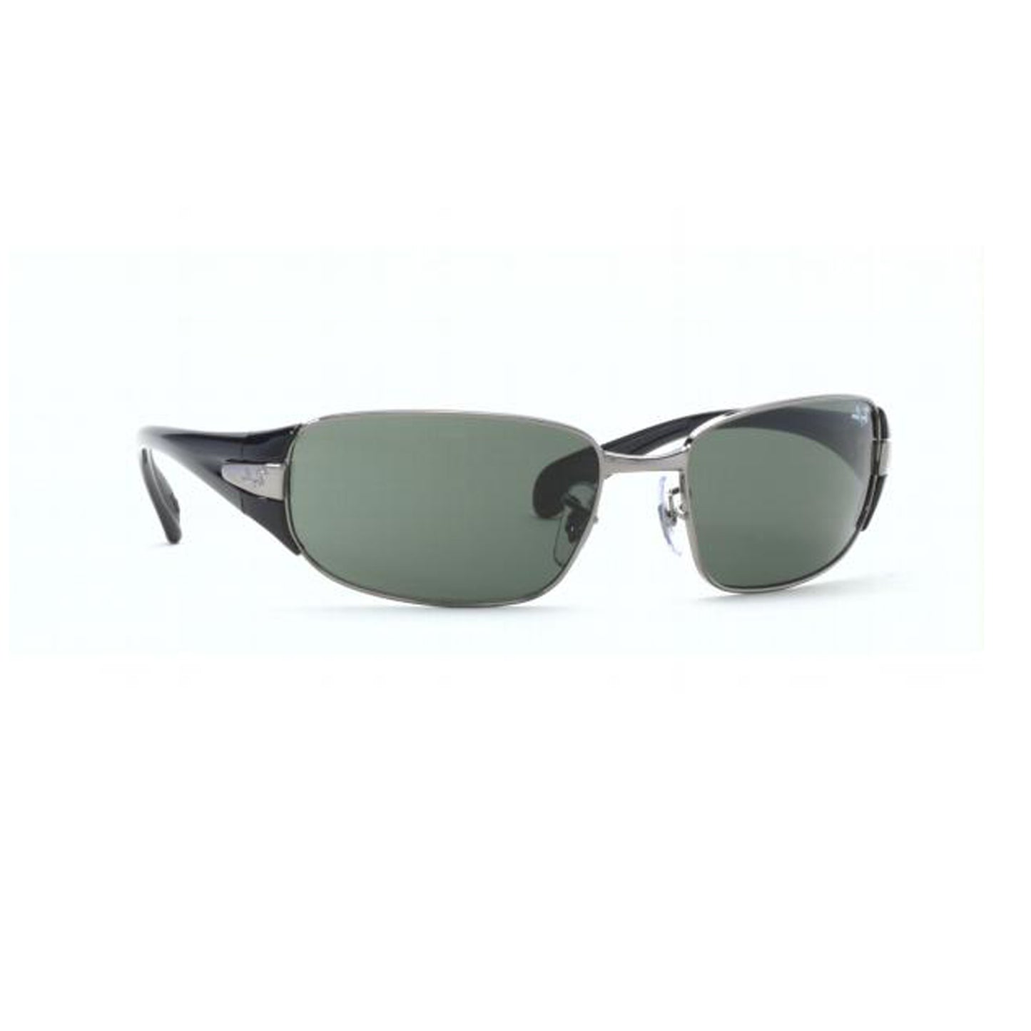 RayBan Black Rectangle Metal Full Rim Sunglasses 3275 -002/8G