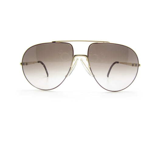 Movado by Carrera Gold Aviator Metal Full Rim Sunglasses 5450