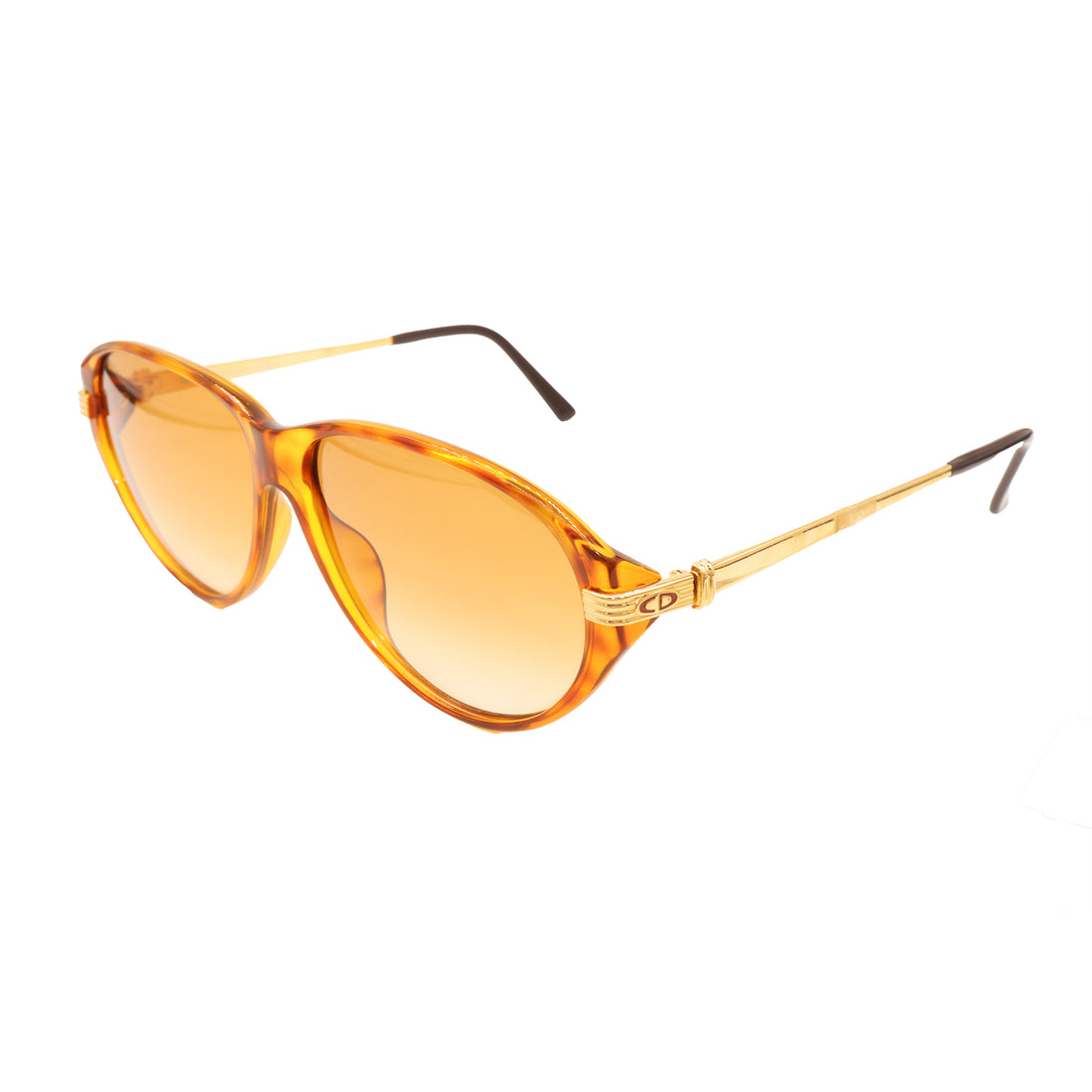 CHRISTIAN DIOR Brown/Gold Sunglasses