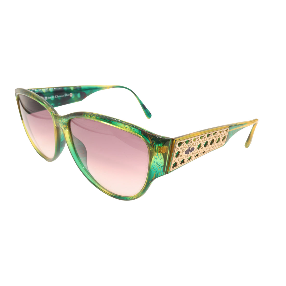 Green sunglasses by Christian Dior