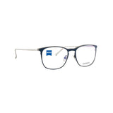 Zeiss Eyewear Blue Round Metal Full Rim Eyeglasses. Made in Germany ZS40003-Y16