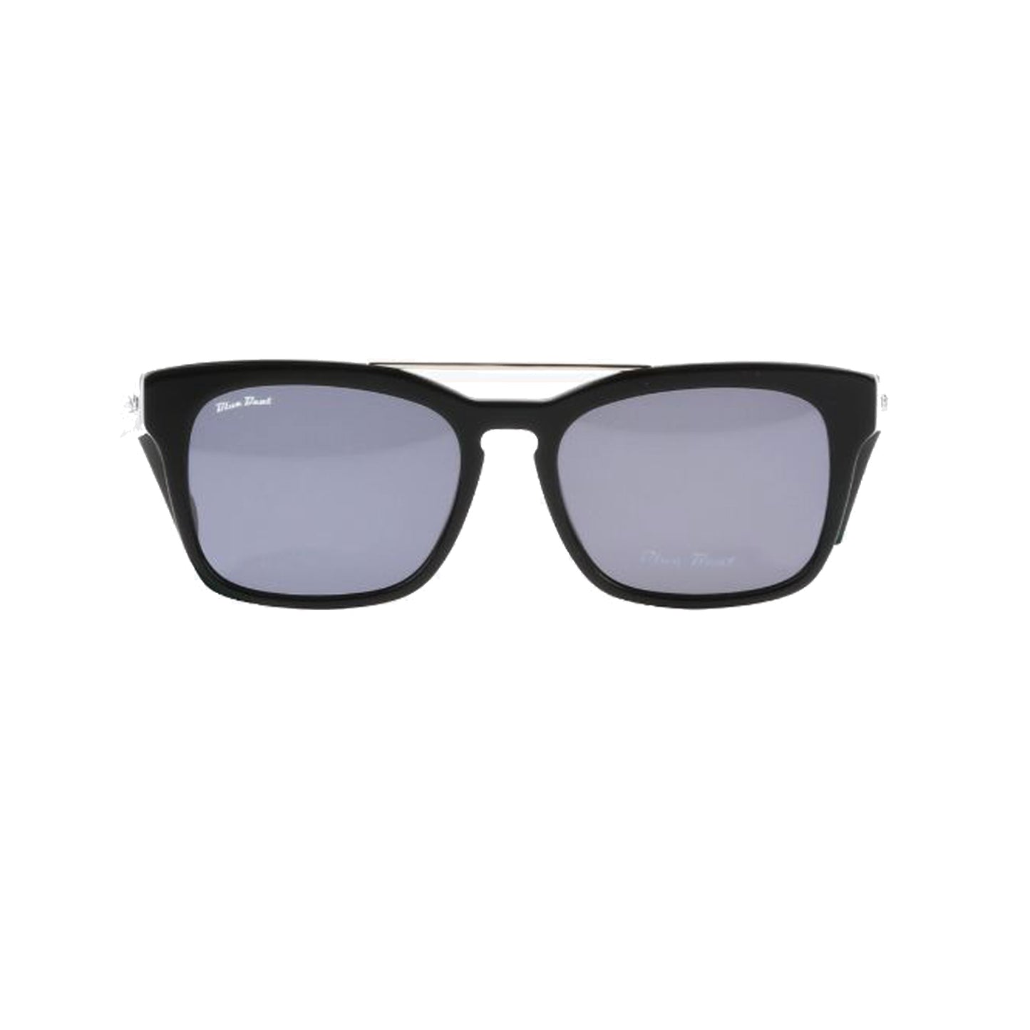 Blue Beat Black Round Acetate Full Rim Sunglasses