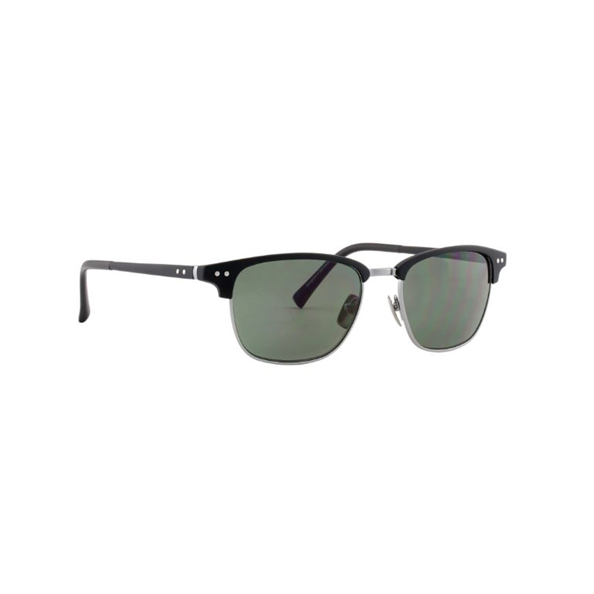 Zeiss Eyewear Black Square Metal Full Rim Sunglasses. Made in Germany ZS94003-Y18