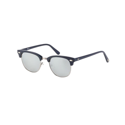 R&B Aviator Grey Metal Full Rim Sunglasses