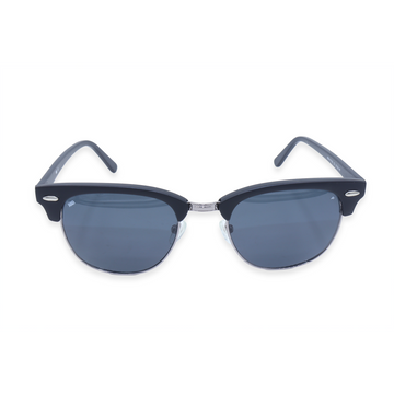 R&amp;B Square Gunmetal Metal Full Rim Sunglasses