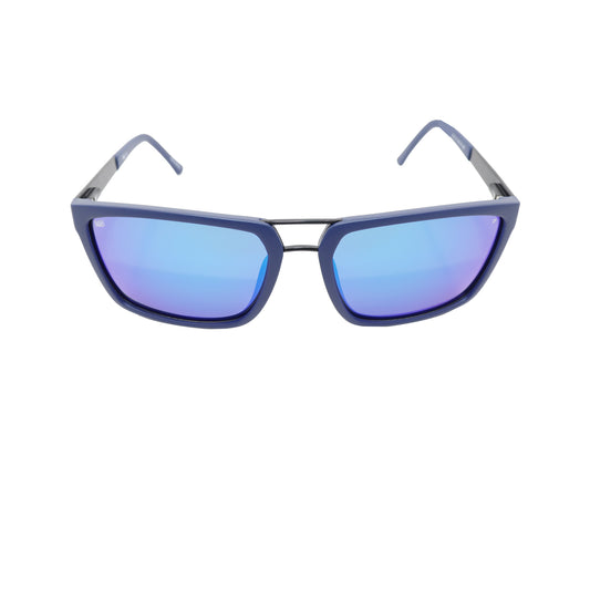 R&B Aviator Blue Acetate Full Rim Sunglasses